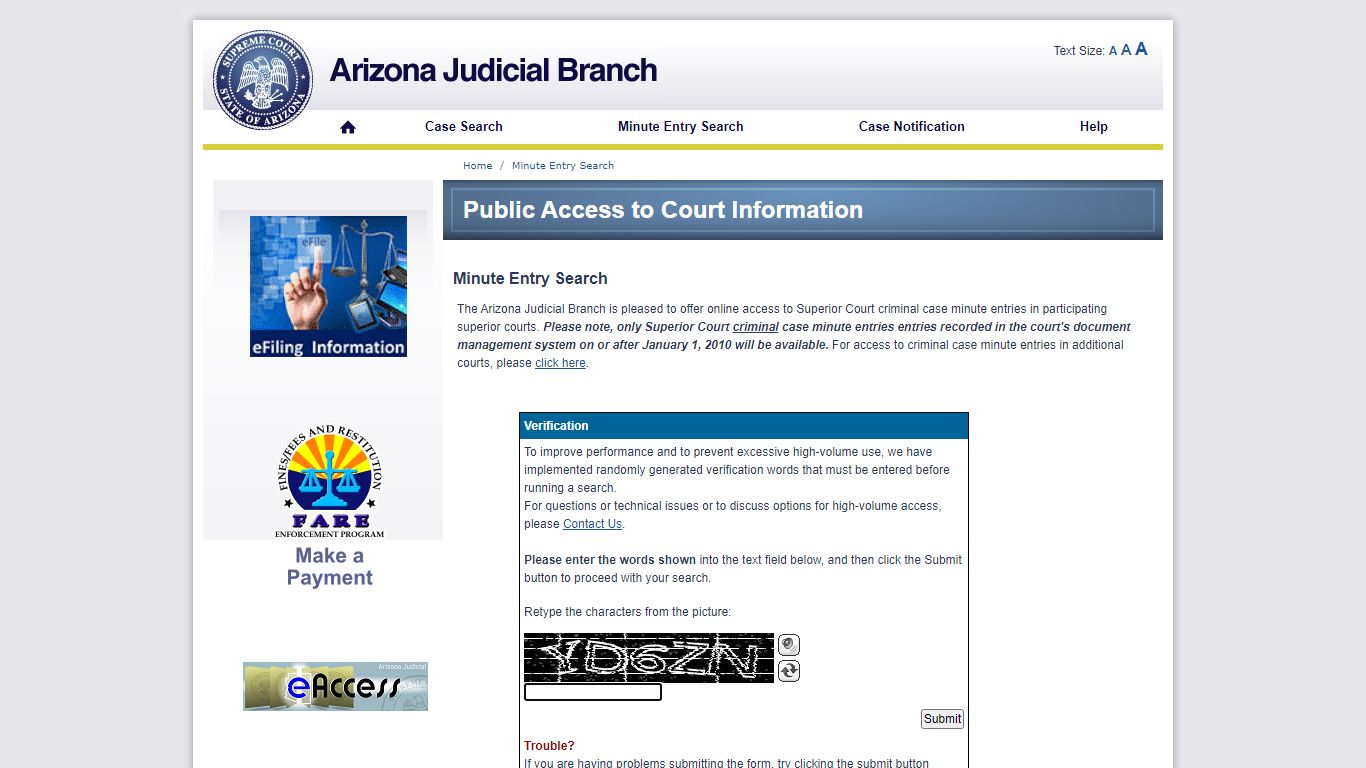 Public Access - Arizona